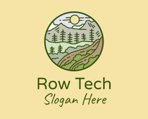 Rural Countryside Scenery  logo design