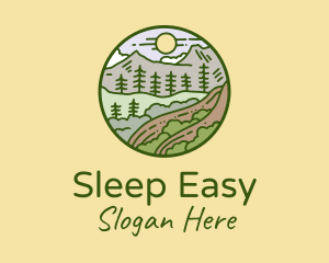 Rural Countryside Scenery  logo design