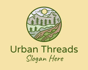 Rural Countryside Scenery  logo design