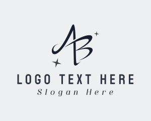 Makeup Artist - Fashion Letter AB Monogram logo design