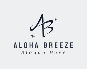 Fashion Letter AB Monogram logo design