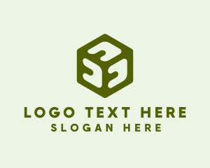 Green - Green 3D Cube logo design