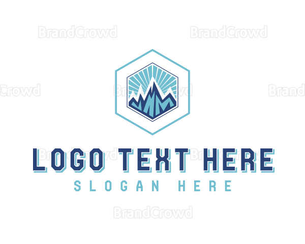 Mountain Hiking Adventure Logo