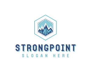 Mountain Hiking Adventure Logo