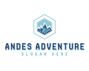 Mountain Hiking Adventure logo design