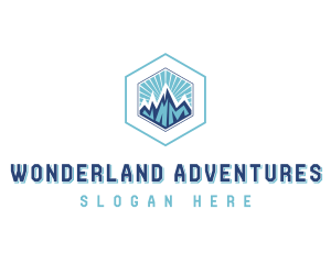 Mountain Hiking Adventure logo design