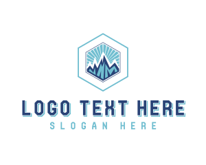 Mountain Hiking Adventure Logo