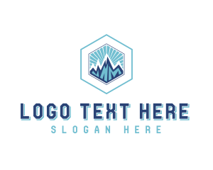 Mountain Hiking Adventure Logo