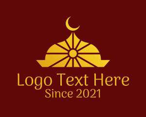 Dome - Islamic Moon Temple logo design