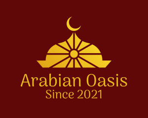 Arabian - Islamic Moon Temple logo design