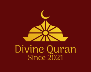 Quran - Islamic Moon Temple logo design