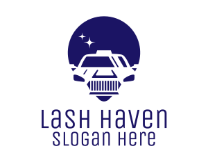 Cab Location Pin Icon logo design