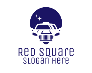 Cab Location Pin Icon logo design