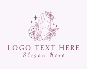 Gemstone - Precious Gem Flowers logo design