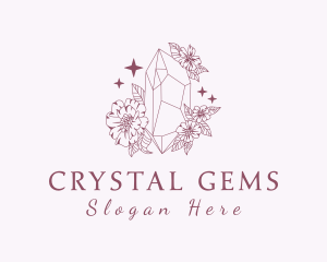 Precious Gem Flowers logo design