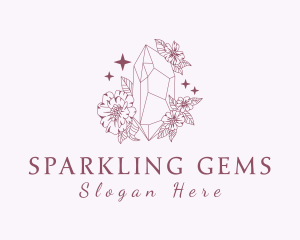 Precious Gem Flowers logo design