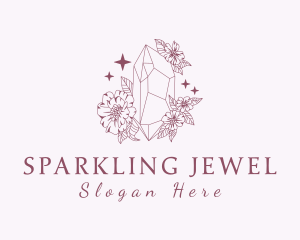 Precious Gem Flowers logo design