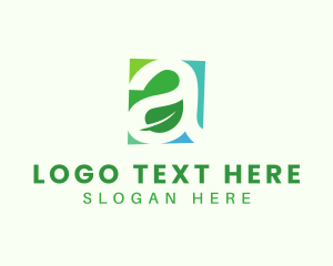 Green Leaf - Green A Leaf logo design