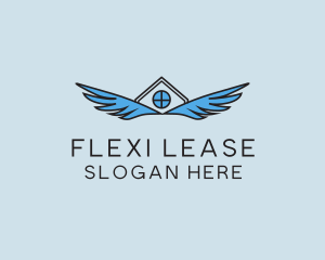 Leasing - Residential Housing Wings logo design