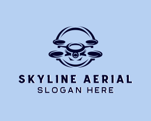 Surveillance Aerial Drone logo design
