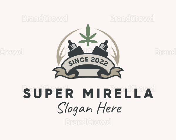 Cannabis Vape Banner Logo