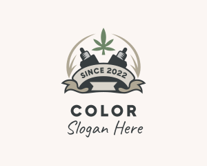 Vaping - Cannabis Vape Banner logo design