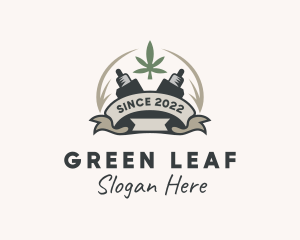 Cannabis - Cannabis Vape Banner logo design