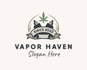 Vape - Cannabis Vape Banner logo design