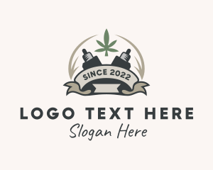 Banner - Cannabis Vape Banner logo design