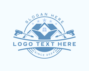 Clean - Pressure Washer Cleaning logo design