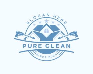 Pressure Washer Cleaning logo design