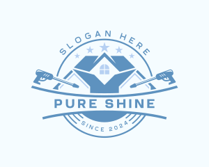 Clean - Pressure Washer Cleaning logo design