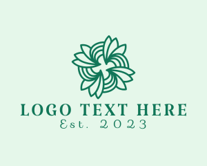 Vegan - Spiral Herbal Spa logo design