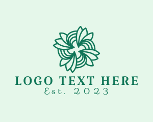 Vegetarian - Spiral Herbal Spa logo design