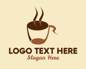 Coffee - Brown Music Cafe logo design