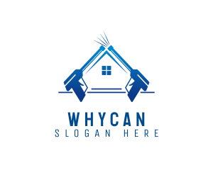 Power Washer - Hydraulic Washer House logo design