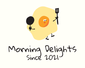Breakfast Egg Cooking logo design