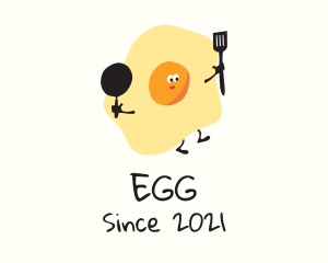 Breakfast Egg Cooking logo design