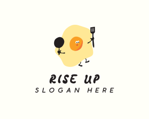 Fried Egg Cooking logo design