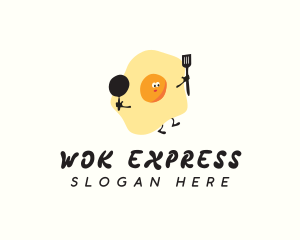 Fried Egg Cooking logo design