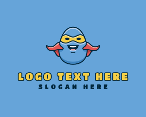 Superhero - Cartoon Egg Hero logo design