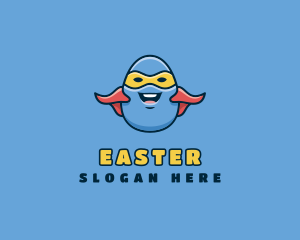 Cartoon Egg Hero  Logo