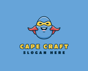 Cartoon Egg Hero  logo design