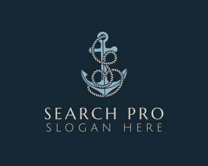 Anchor Rope Letter S logo design