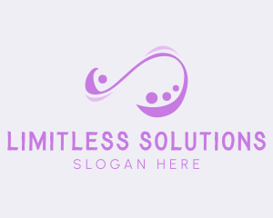 Unlimited - Abstract Loop Symbol logo design