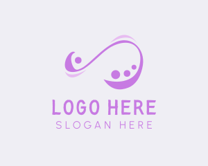 Media - Abstract Loop Symbol logo design