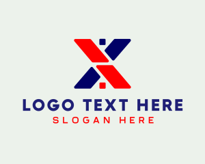 Home Roof Letter X logo design