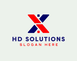 Home Roof Letter X logo design