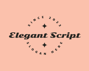 Script Fashion Company logo design