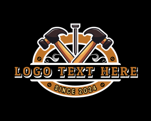 Laborer - Hammer Builder Tools logo design